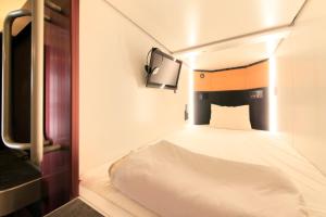 Ueno Station Hostel Oriental 1 Male Only房間的床