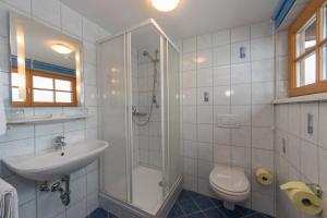 Koupelna v ubytování Haus Schwab