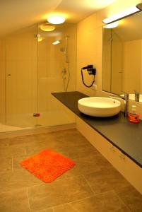 Ett badrum på Apartment Haus am See