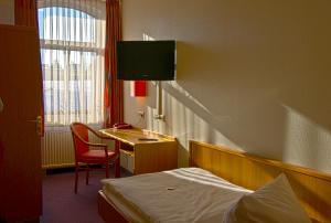 TV a/nebo společenská místnost v ubytování Hotel Park Eckersbach
