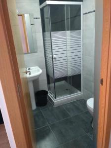 Koupelna v ubytování Hostal Gemi