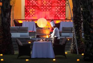 Ein Sitzbereich in der Unterkunft Mahagiri Villas Sanur