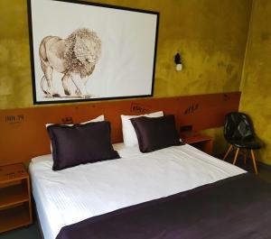 מיטה או מיטות בחדר ב-Inn 14 Hostel