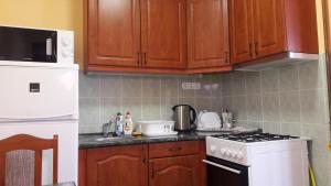 Kuchyňa alebo kuchynka v ubytovaní Kertész Apartmanok