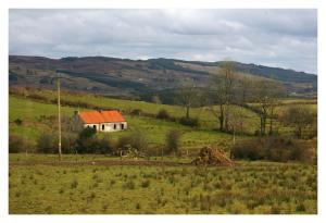 a house in the middle of a field at Ash Lodge in Moytirra