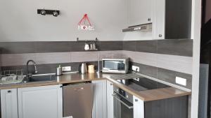 Kuchyňa alebo kuchynka v ubytovaní Apartament Podkowa z widokiem na Giewont