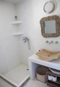 A bathroom at Luxury house in the island of Patmos