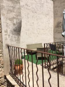 Balkón nebo terasa v ubytování Provence Haus