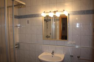 Koupelna v ubytování Haus Pfeiffenberger
