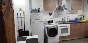 A kitchen or kitchenette at M&F Apartments Sol
