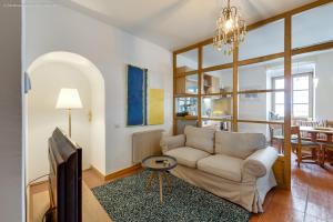 Posezení v ubytování Ferienwohnung Mariazell