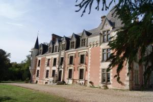 a large building with a turret on top of it at Château de Rys in Bossay-sur-Claise
