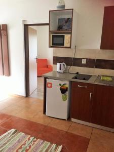 Kuchyň nebo kuchyňský kout v ubytování Promenád apartmány