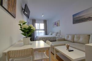 Posezení v ubytování apartamento plaza san juan