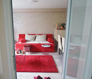 En eller flere senger på et rom på Apartment Kamencic