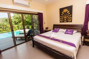 Postel nebo postele na pokoji v ubytování 3 Bedroom Zen Island SDV342-By Samui Dream Villas + 20 fotografií