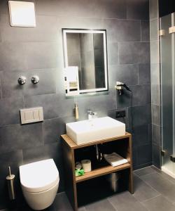 Ванна кімната в Hotel Garni Maximilian