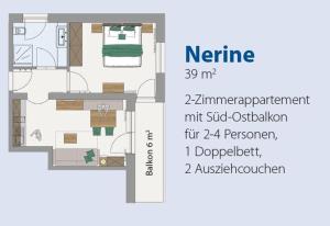 Plán poschodí v ubytovaní Apartments Lichtenberg