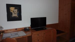 TV a/nebo společenská místnost v ubytování Hotel Hubertus