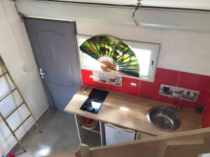 Kjøkken eller kjøkkenkrok på Petit Chalet
