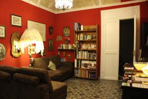 Knihovna v bed and breakfast