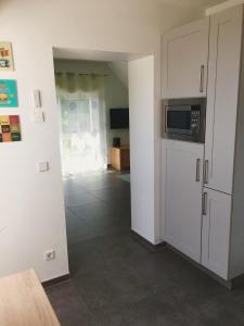 Kuchyň nebo kuchyňský kout v ubytování Spreewäldchen