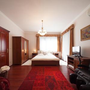 מיטה או מיטות בחדר ב-Villa Cecile