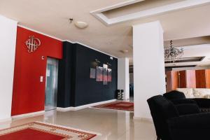 A seating area at Hotel Pappas