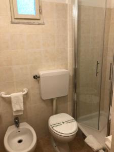Koupelna v ubytování Hotel Ambra