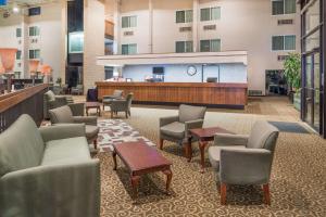 a lobby of a hospital with chairs and a waiting room at Days Inn by Wyndham Kirksville in Kirksville