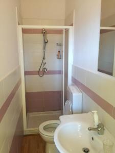 Koupelna v ubytování B&B Rocciamelone