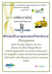 un volante para un hospital con una foto de una motocicleta amarilla en Hotel Europa en Jaén