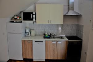 Kuchyň nebo kuchyňský kout v ubytování Apartment Bastaja