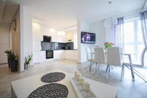 Μια τηλεόραση ή/και κέντρο ψυχαγωγίας στο Apartament nad Drwęcą I