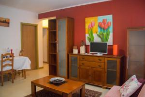 TV a/nebo společenská místnost v ubytování Apartamento Sandra