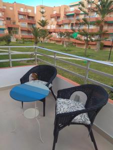 Balkon lub taras w obiekcie Apartamento a 150 metros del Mar, parking y Wifi
