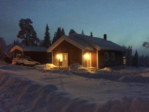Fjällhus 1 v zimě