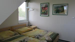 Tempat tidur dalam kamar di Ubytování u Macochy