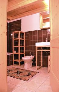 Koupelna v ubytování Casa Chatrian