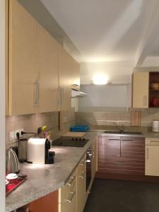 Dapur atau dapur kecil di L'appartement de la Matelote face mer 4 personnes