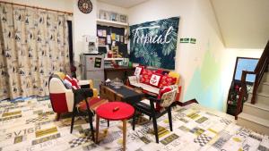 Area soggiorno di Sabai B&B 澎湖船家寶民宿