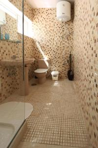 アレシーフェにあるHoliday Apartment C Lanzaroteのバスルーム(トイレ、洗面台、シャワー付)