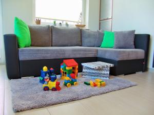 Posezení v ubytování Apartament Białe Piaski + 25 fotografií