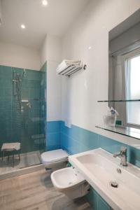 Koupelna v ubytování Hotel Barbiani