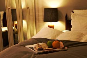 Postel nebo postele na pokoji v ubytování Munkebo Kro & Hotel