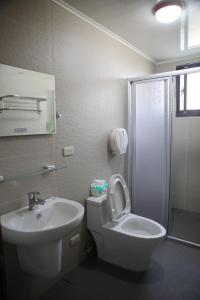 Koupelna v ubytování Caibei Homestay