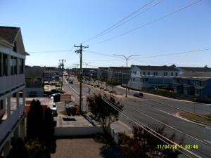 an aerial view of a street in a city at Sea Esta Motel 1 in Dewey Beach