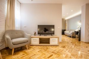 TV a/nebo společenská místnost v ubytování Apartmani studio