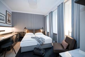 Postel nebo postele na pokoji v ubytování Alster-Hof