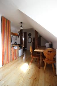 Kuchyň nebo kuchyňský kout v ubytování Apartmán u Brány